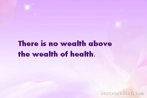 Good sentence's beautiful picture_There is no wealth above the wealth of health.