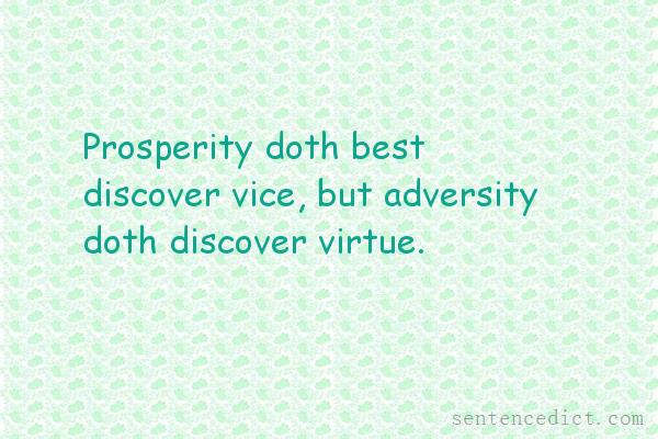 A Sentence With The Word Prosperity