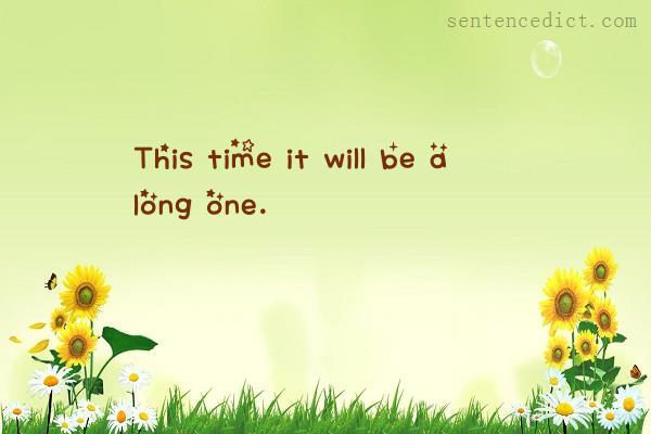 Good sentence's beautiful picture_This time it will be a long one.