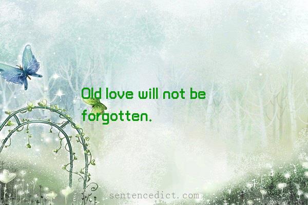 Good sentence's beautiful picture_Old love will not be forgotten.