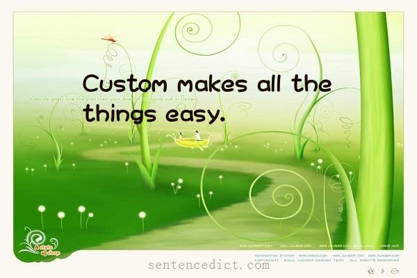 Good sentence's beautiful picture_Custom makes all the things easy.