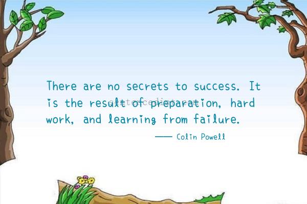 Good sentence's beautiful picture_There are no secrets to success. It is the result of preparation, hard work, and learning from failure.