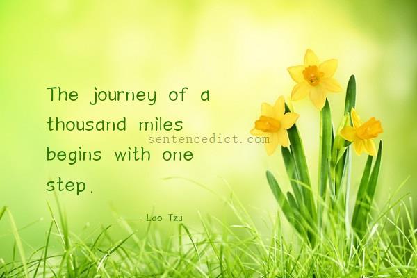 Good sentence's beautiful picture_The journey of a thousand miles begins with one step.