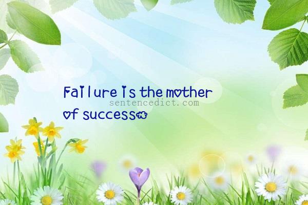 Good sentence's beautiful picture_Failure is the mother of success.
